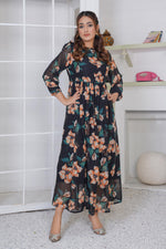 Load image into Gallery viewer, Noir Blossom Maxi