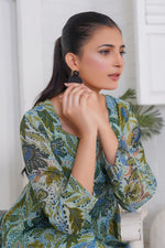 Load image into Gallery viewer, Green floral Maxi