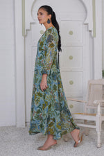 Load image into Gallery viewer, Green floral Maxi