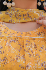 Load image into Gallery viewer, Yellow Pleats Maxi