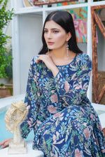 Load image into Gallery viewer, Navy Bloom Maxi