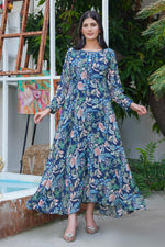 Load image into Gallery viewer, Navy Bloom Maxi