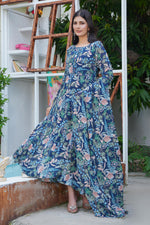 Load image into Gallery viewer, Navy Bloom Maxi