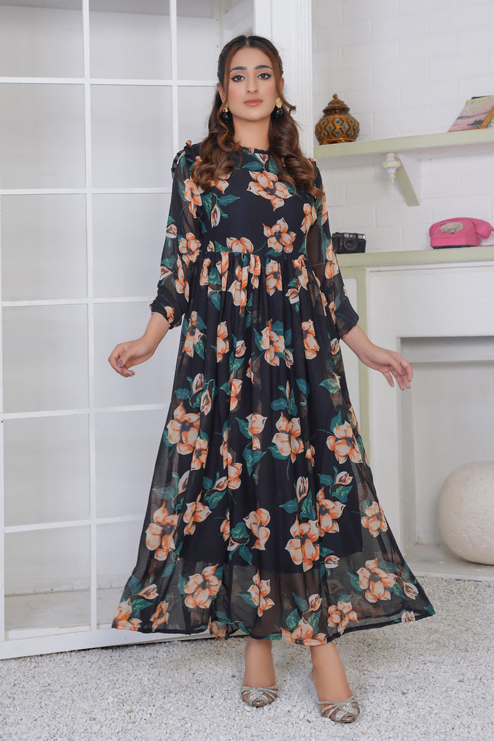 Noir Blossom Maxi