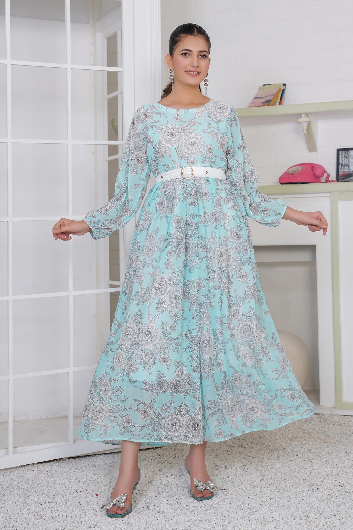 Azure Blossom Maxi