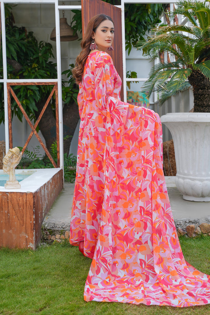 Pink Leaf Maxi