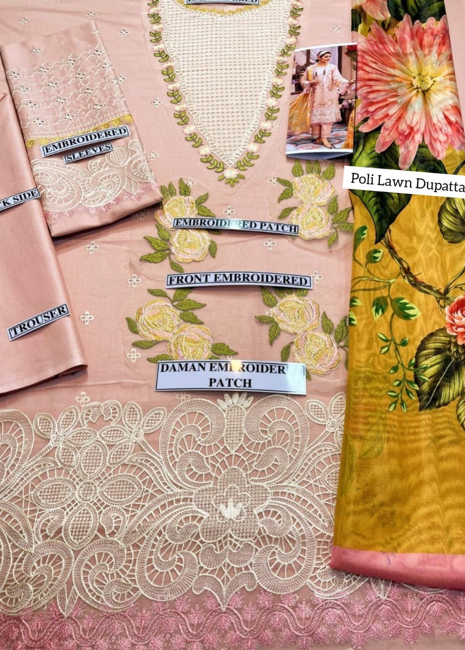 Zarafshan Ivory Grace (Un-Stitched)
