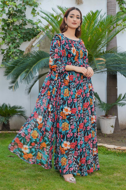 Multi Floral Maxi