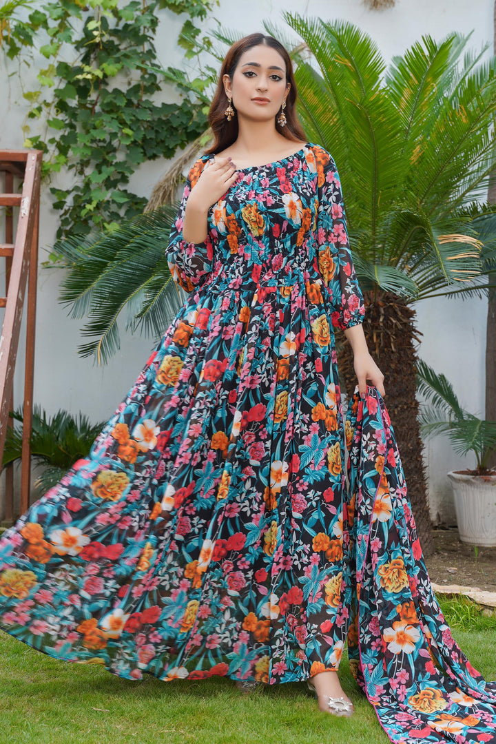 Multi Floral Maxi