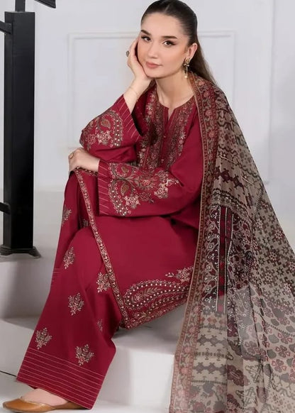 Afsana Embroidered Cotton Farshi Suit