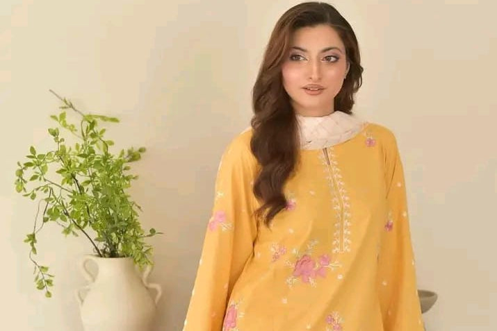 Marigold Bloom Embroidered Kurta Set
