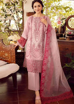 Load image into Gallery viewer, Ayla Coastal Bloom Un-Stitched Outfit