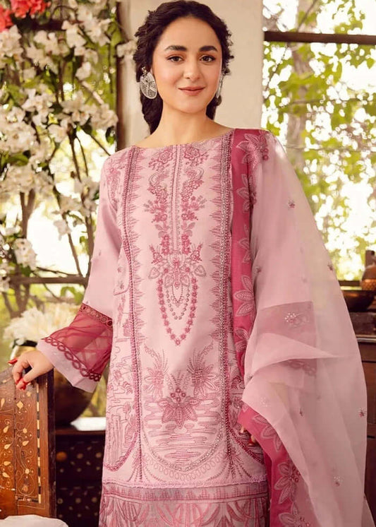 Ayla Coastal Bloom Un-Stitched Outfit