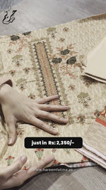 Load and play video in Gallery viewer, Embroidered Fabric with Rose Motifs