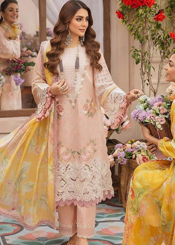 Zarafshan Ivory Grace (Un-Stitched)